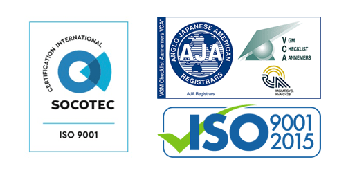 VCA en ISO Logo's Verlaagd Plafond Plaatsen