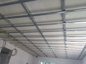 Metal Stud Constructie Verlaagd Plafond Keuken